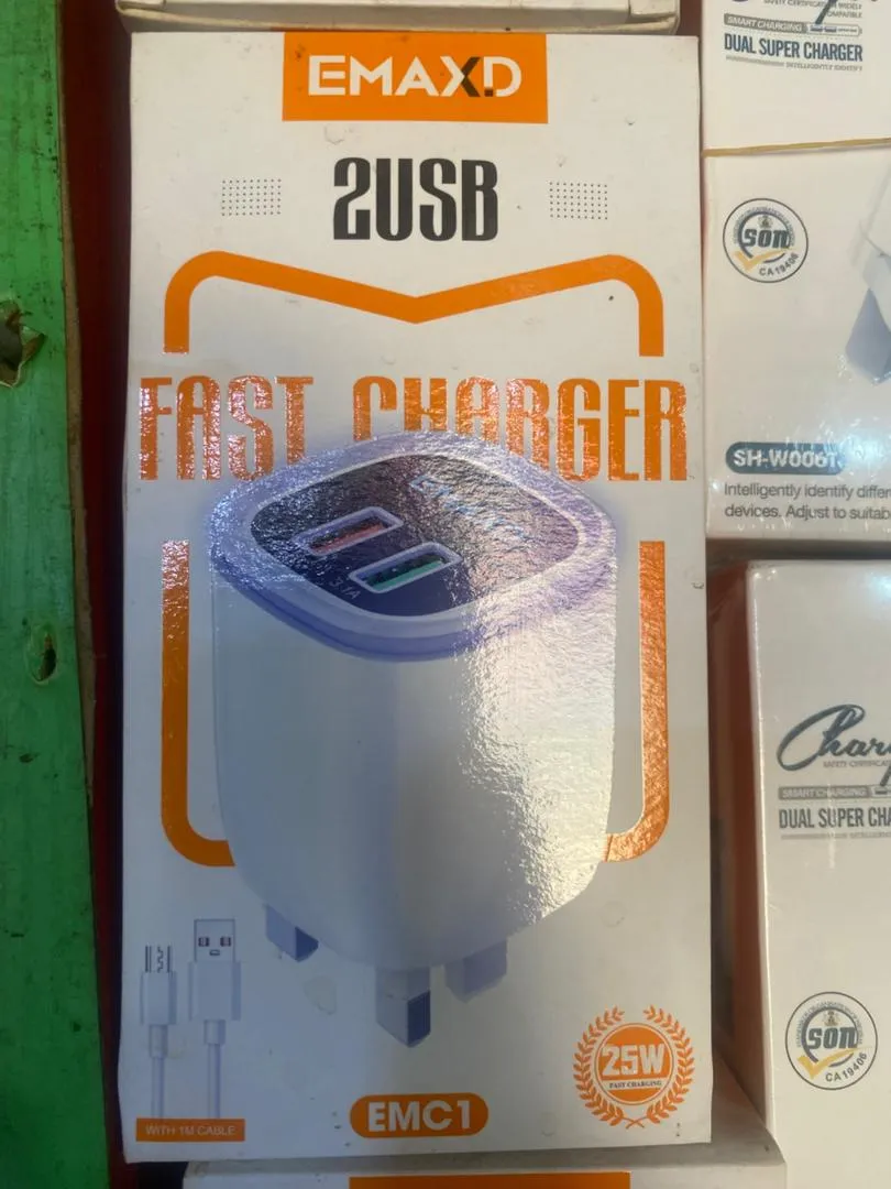 EMAXD 2USB 25W CHARGER (MICRO USB CORD)